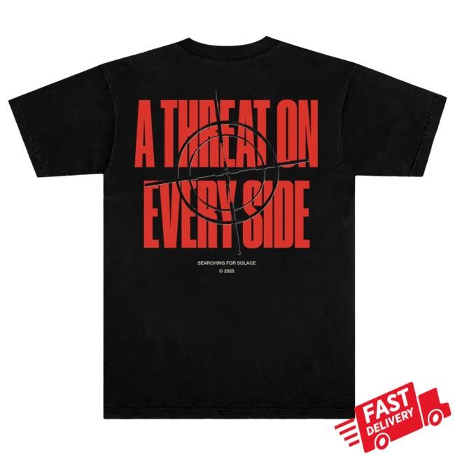 Official The Ghost Inside Merch Store The Ghost Death Threat Hot Shirt (Black)