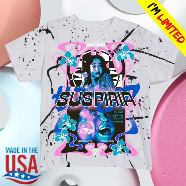 Official Studiohouse Designs Merch Store Suspiria Flowers Tiedye T-Shirt Coven (White) Studiohouse Designs Apparel Clothing Shop StudiohouseDesigns
