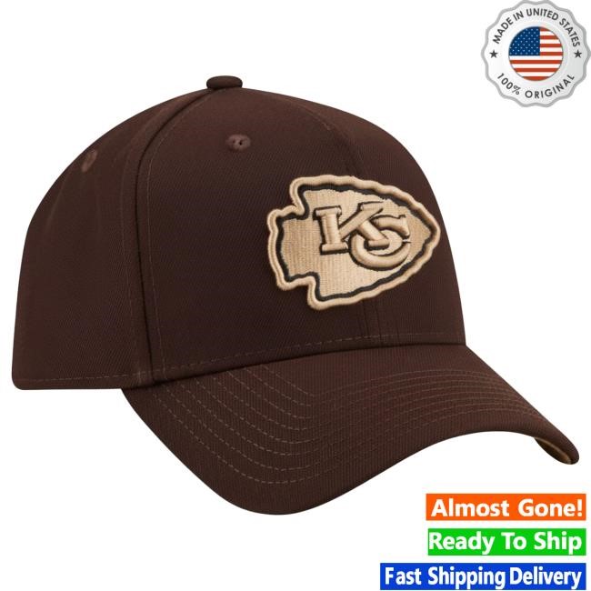 Kansas City Chiefs New Era Dark Brown Burnt Wood A-Frame Hat