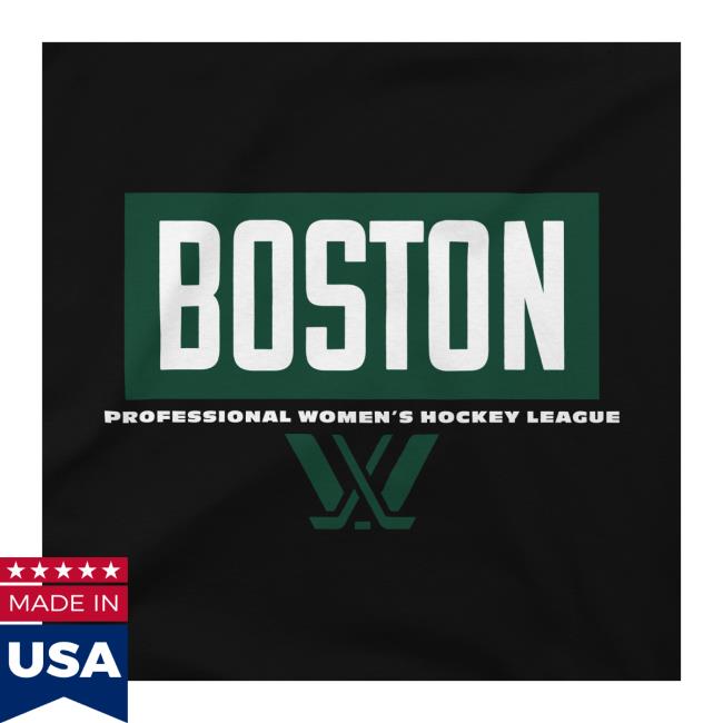 The Official Shop Of The Pwhl Merch Boston Block Hoodie New