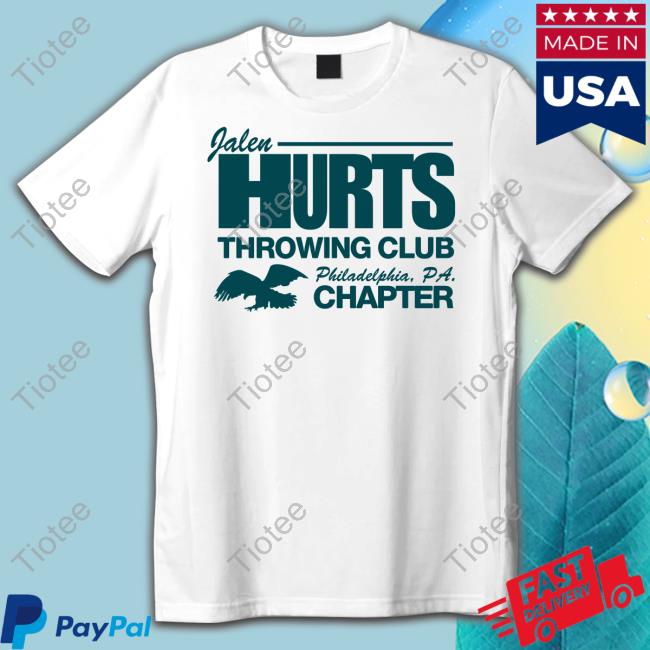 Barstool Sports Store Jalen Hurts Throwing Club Philadelphia Pa Chapter T Shirt Bussin' With The Boys