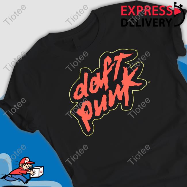 Daft Punk Merch Classic Daft Punk Logo Black Shirts