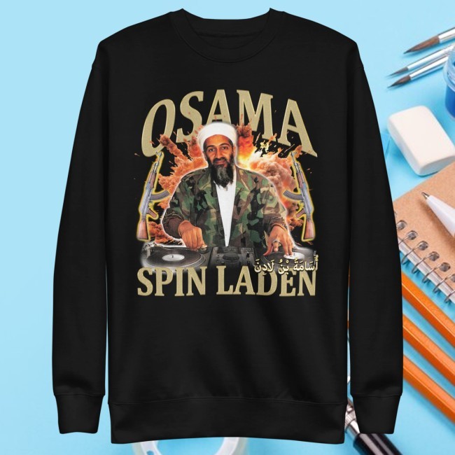 Osama Spin Laden Crewneck Sweatshirt
