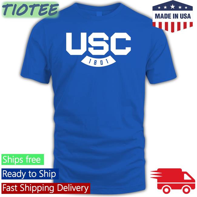 Usc 1801 Logo Long Sleeve University Of South Carolina Usc 1801 Logo T Shirt