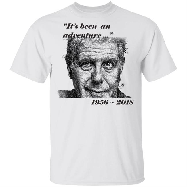 Anthony Bourdain Middle Finger 1956 - 2018 Shirt DEATH MEMORIAL DESIGN It's been adventure white shirt graphic tees