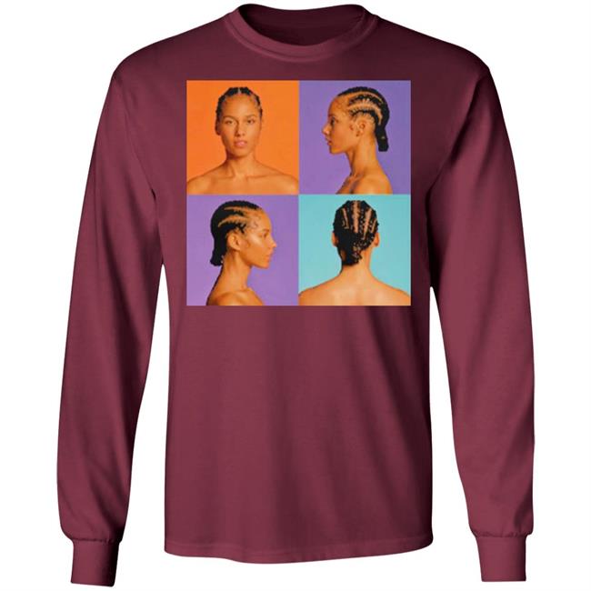 Iteeres-Alicia Keys Hole In Shirt Print shirt clothing plus size black t shirts Iteeres-Alicia Keys Hole In Shirt Print shirt clothing plus size black t shirts