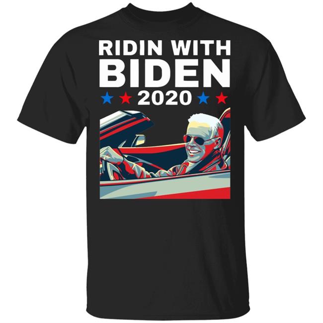Ridin With Biden 2020 For President Vintage Shirt Vote Joe Biden Black T Shirts