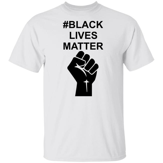 Black Lives Matter Shirt Black Lives Matter Raised Fist Shirt Statue of segregationist Dearborn Mayor Hubbard adorned in Black Lives Matter shirt before being removed