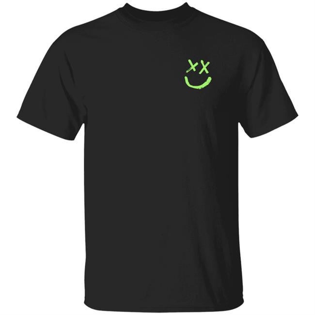 Louis Tomlinson Merch Smiley Walls Neon Green Logo Shirt