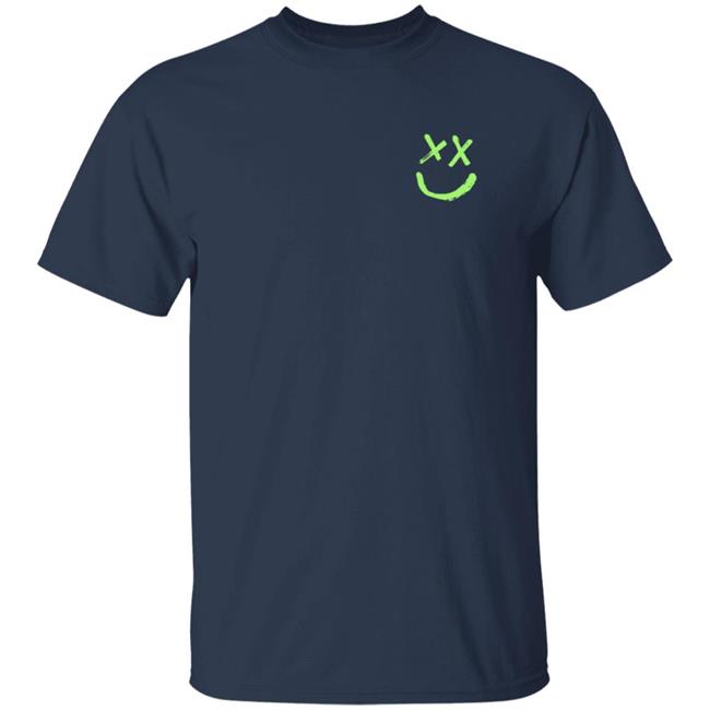 Louis Tomlinson Merch Smiley Walls Neon Green Logo Shirt Louis Tomlinson Merch Smiley Walls Neon Green Logo Shirt