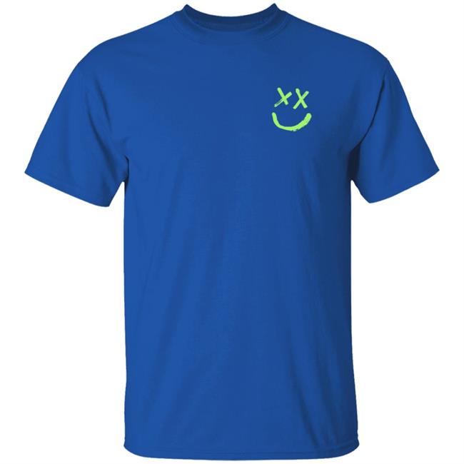 Louis Tomlinson Merch Smiley Walls Neon Green Logo Shirt Louis Tomlinson Merch Smiley Walls Neon Green Logo Shirt