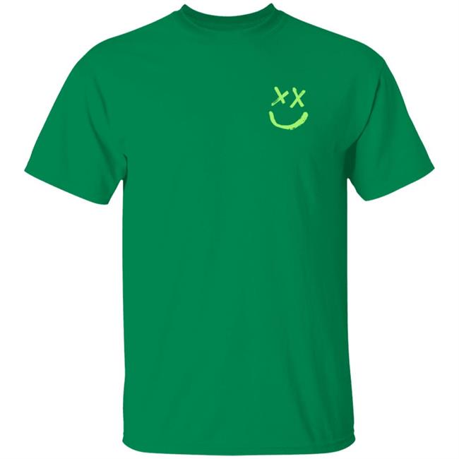 Louis Tomlinson Merch Smiley Walls Neon Green Logo Shirt Louis Tomlinson Merch Smiley Walls Neon Green Logo Shirt