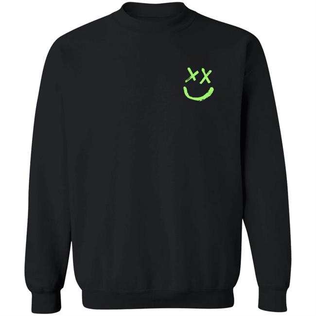 Louis Tomlinson Merch Smiley Walls Neon Green Logo Shirt Louis Tomlinson Merch Smiley Walls Neon Green Logo Shirt