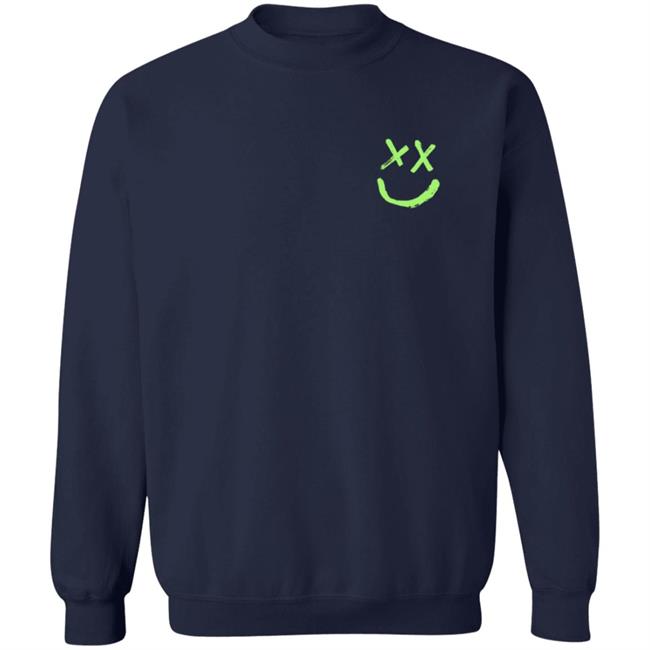 Louis Tomlinson Merch Smiley Walls Neon Green Logo Shirt Louis Tomlinson Merch Smiley Walls Neon Green Logo Shirt