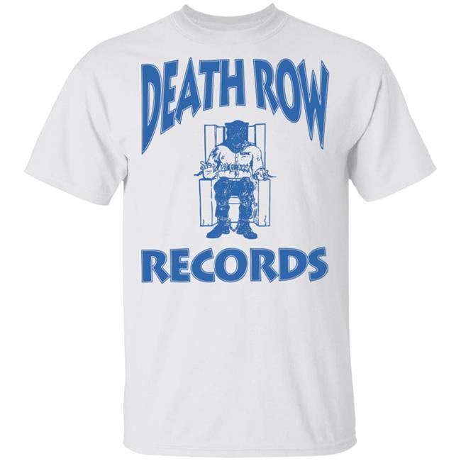 Ripple Junction Death Row Records Airbrush Tee Blue Logo Shirt white T Shirt Ripple Junction Death Row Records Airbrush Tee Blue Logo Shirt white T Shirt