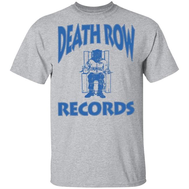 Ripple Junction Death Row Records Airbrush Tee Blue Logo Shirt white T Shirt Ripple Junction Death Row Records Airbrush Tee Blue Logo Shirt white T Shirt