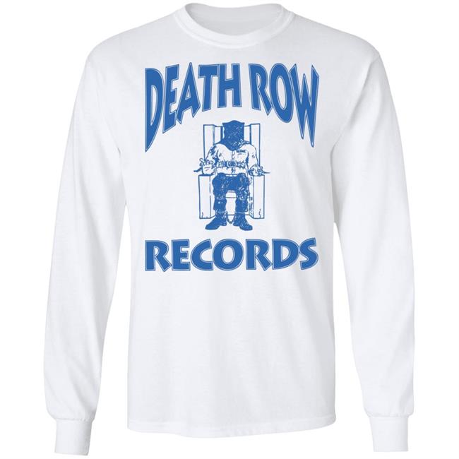 Ripple Junction Death Row Records Airbrush Tee Blue Logo Shirt white T Shirt Ripple Junction Death Row Records Airbrush Tee Blue Logo Shirt white T Shirt