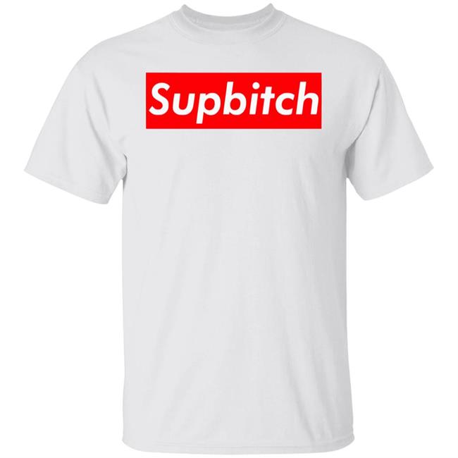 Supbitch Parody Logo Shirt Hoodie for men and women clothing white t shirts