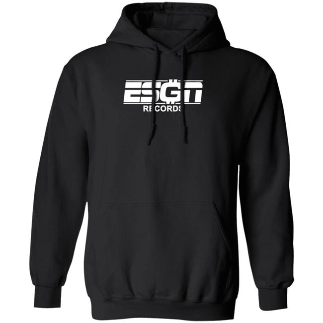 Esgn Records Hooded Sweatshirt Esgn Records Logo Hoodies Sweatshirt Esgn Records Hoodie