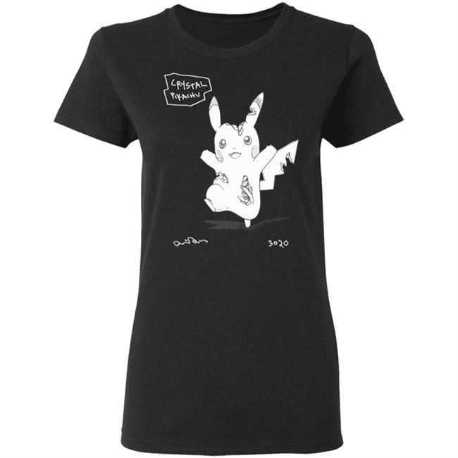 Pokemon Uniqlo S'pore Black T Shirt Crystal Pikachu 3020 Pokemon Uniqlo S'pore Black T Shirt Crystal Pikachu 3020
