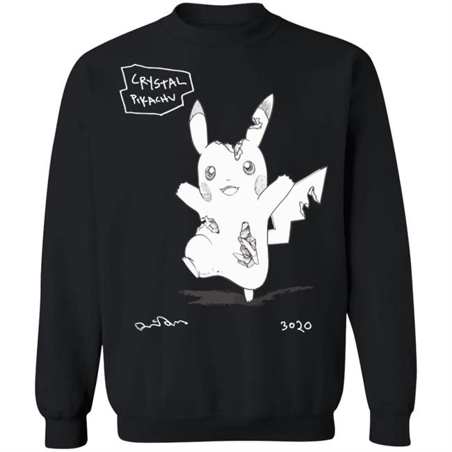 Pokemon Uniqlo S'pore Black T Shirt Crystal Pikachu 3020 Pokemon Uniqlo S'pore Black T Shirt Crystal Pikachu 3020