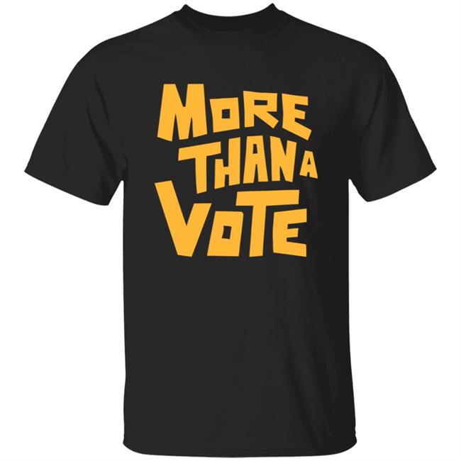 More Than A Vote Merch More Than A Vote Yellow Logo Shirt