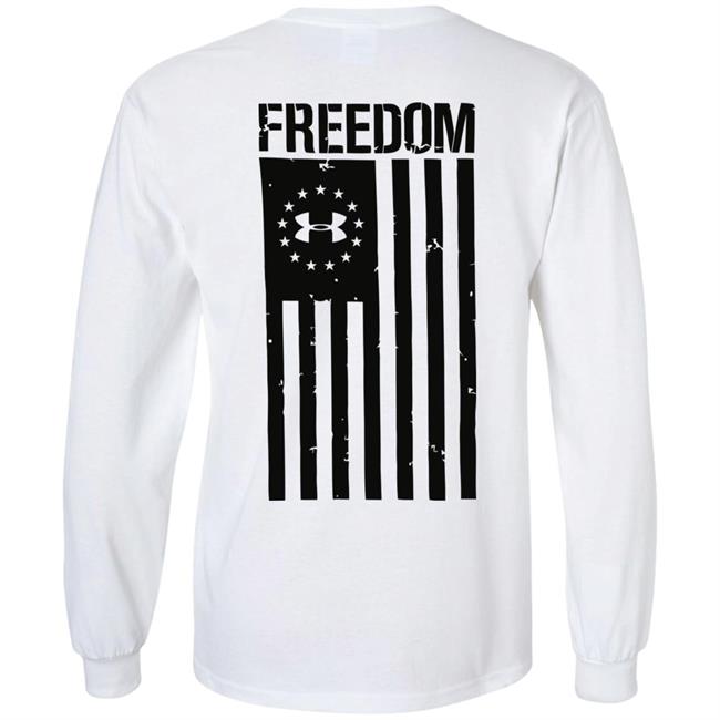 US NWT Under Armour Freedom Flag White Shirt NWT US NWT Under Armour Freedom Flag White Shirt NWT