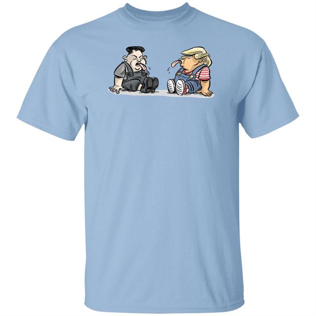 Trump Kim Jong Un Funny Cute White Tee Shirts Trump Kim Jong Un Funny Cute White Tee Shirts