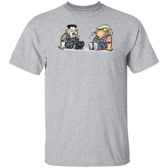 Trump Kim Jong Un Funny Cute White Tee Shirts Trump Kim Jong Un Funny Cute White Tee Shirts