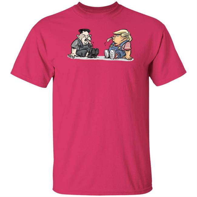 Trump Kim Jong Un Funny Cute White Tee Shirts Trump Kim Jong Un Funny Cute White Tee Shirts