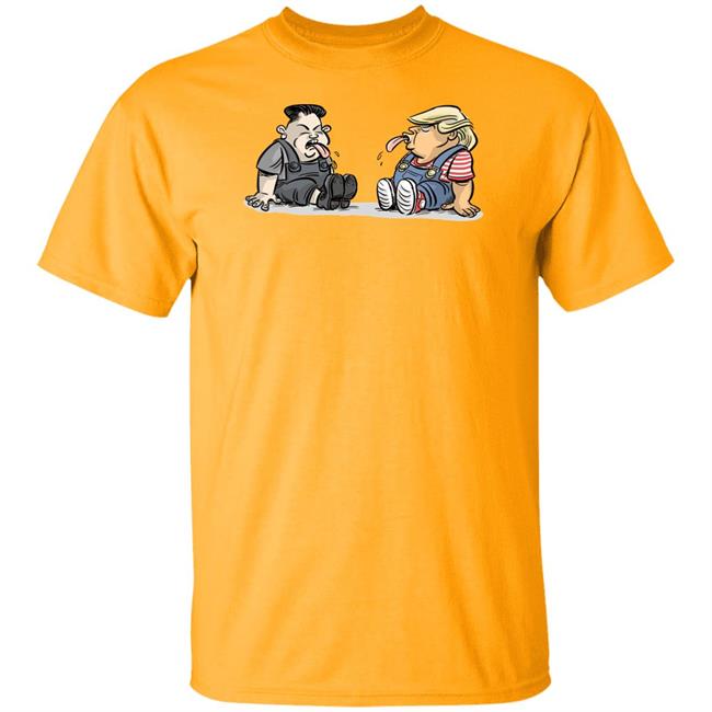 Trump Kim Jong Un Funny Cute White Tee Shirts Trump Kim Jong Un Funny Cute White Tee Shirts