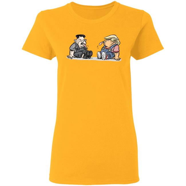 Trump Kim Jong Un Funny Cute White Tee Shirts Trump Kim Jong Un Funny Cute White Tee Shirts