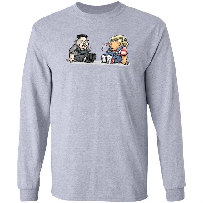 Trump Kim Jong Un Funny Cute White Tee Shirts Trump Kim Jong Un Funny Cute White Tee Shirts