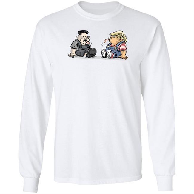Trump Kim Jong Un Funny Cute White Tee Shirts Trump Kim Jong Un Funny Cute White Tee Shirts