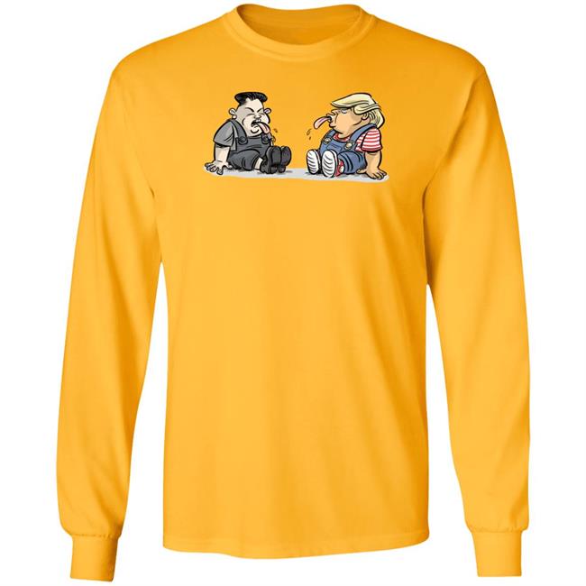 Trump Kim Jong Un Funny Cute White Tee Shirts Trump Kim Jong Un Funny Cute White Tee Shirts