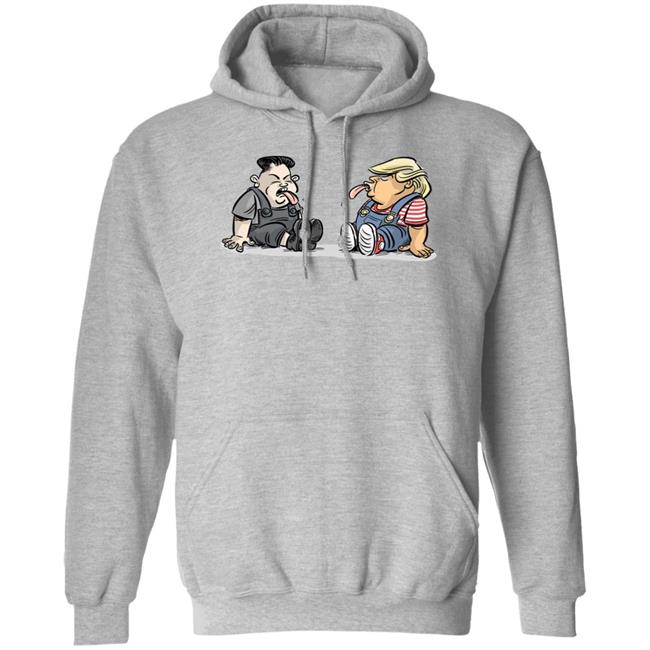 Trump Kim Jong Un Funny Cute White Tee Shirts Trump Kim Jong Un Funny Cute White Tee Shirts