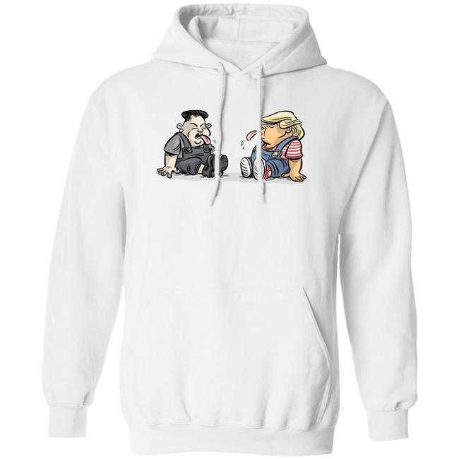 Trump Kim Jong Un Funny Cute White Tee Shirts Trump Kim Jong Un Funny Cute White Tee Shirts