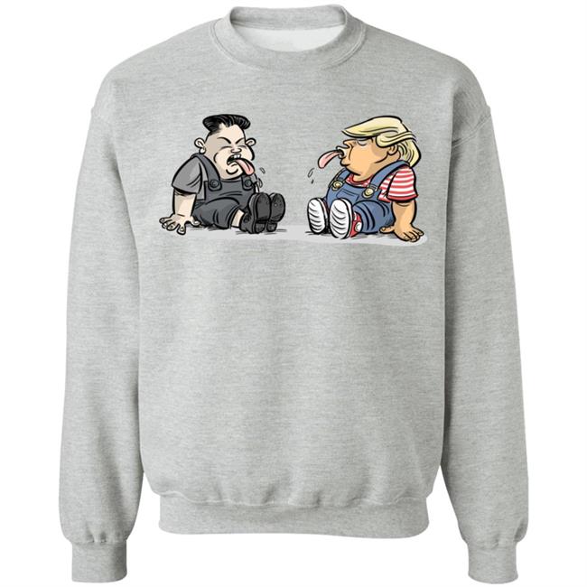 Trump Kim Jong Un Funny Cute White Tee Shirts Trump Kim Jong Un Funny Cute White Tee Shirts
