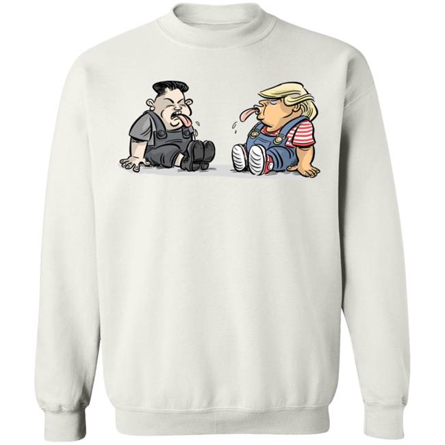 Trump Kim Jong Un Funny Cute White Tee Shirts Trump Kim Jong Un Funny Cute White Tee Shirts