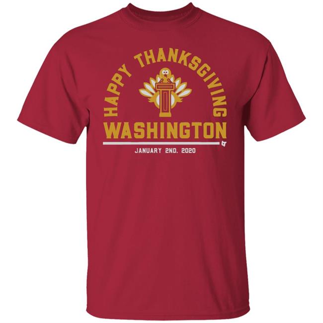 Happy Thanksgiving Washington T Shirt by BreakingT The Perfect Washington Redskins Stay-At-Home Survival Kit cardinal red shirts