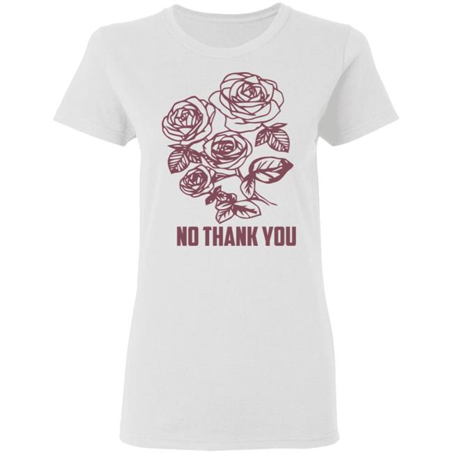No Thank You Pink Flower Tee Shirts No Thank You Pink Flower Tee Shirts