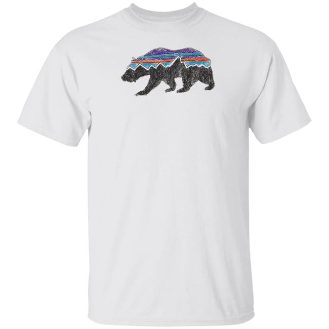 Fitz Roy Bear Organic T-Shirt Patagonia Fitz Roy Bear Organic White Shirts