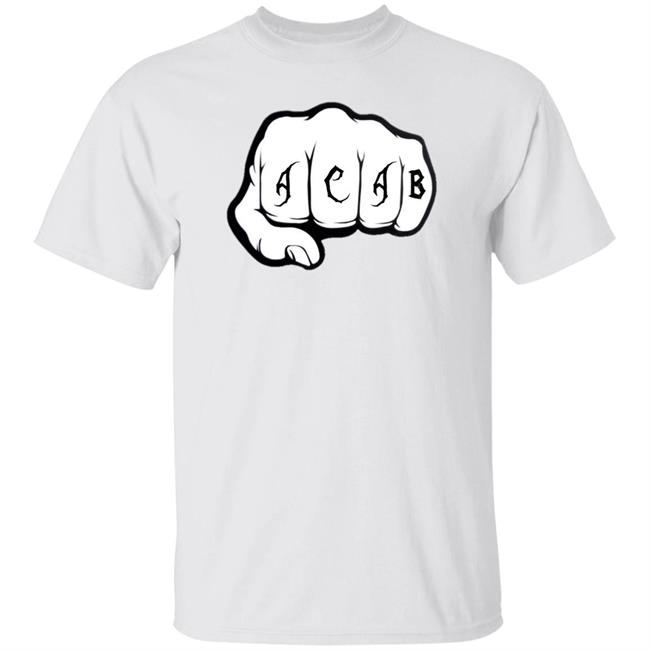 Acab Shirt Ultras ACAB Knock-Out WhiteT Shirts