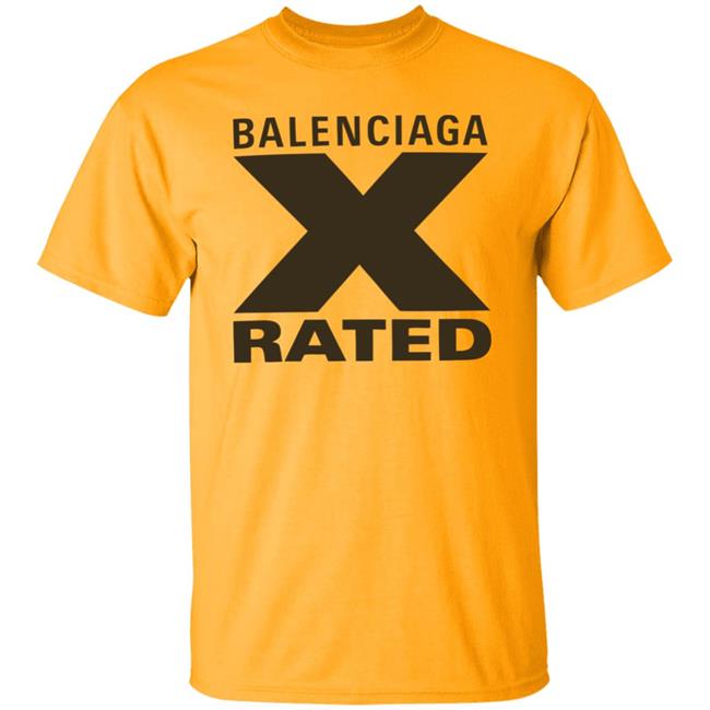 X Rated Larege Balenciage Yellow T Shirts