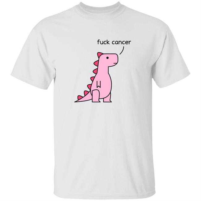 Dinosaur Merch Fuck Cancer T Shirt