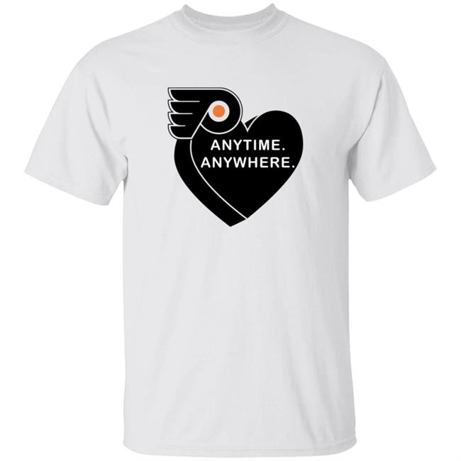 Anytime Anywhere Flyers Shirt Philadelphia Flyers X Amberella Anytime Anywhere Shirt