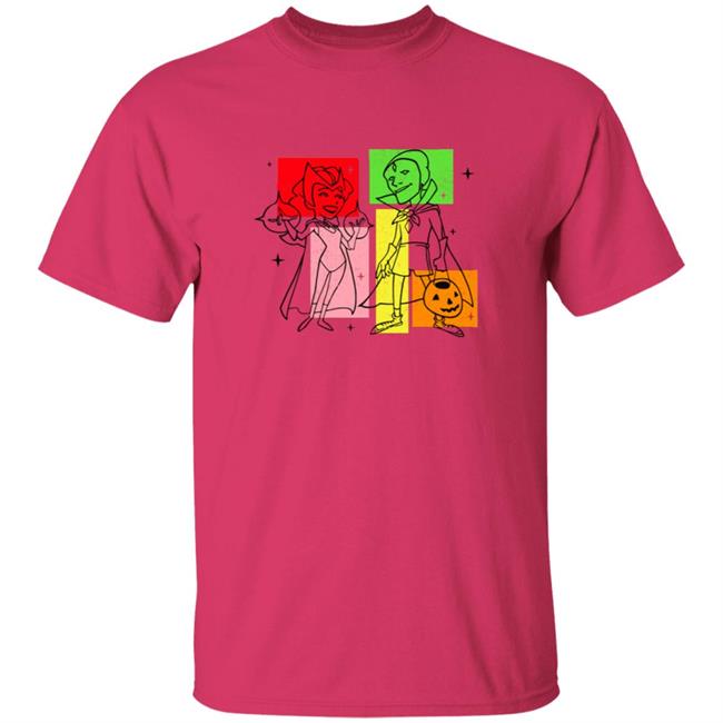 Marvel WandaVision Wanda And Vision 50s T Shirt Marvel WandaVision Wanda And Vision 50s T Shirt