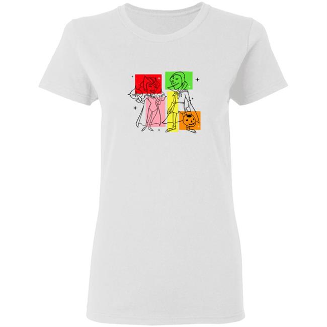 Marvel WandaVision Wanda And Vision 50s T Shirt Marvel WandaVision Wanda And Vision 50s T Shirt