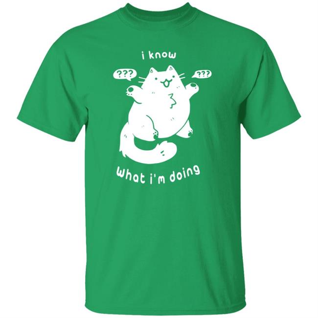 Crowlines I Know What I'm Doing Clueless Cat T Shirt