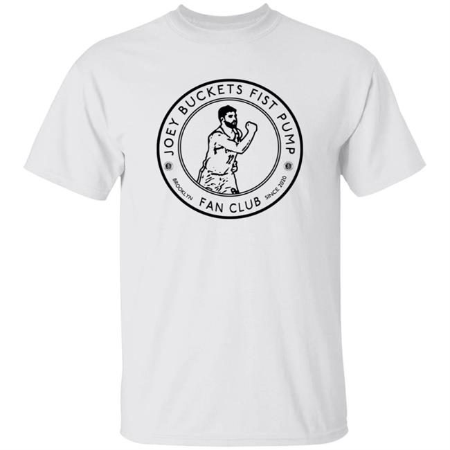 Joey Buckets Fist Pump Brooklyn Fan Club T Shirt